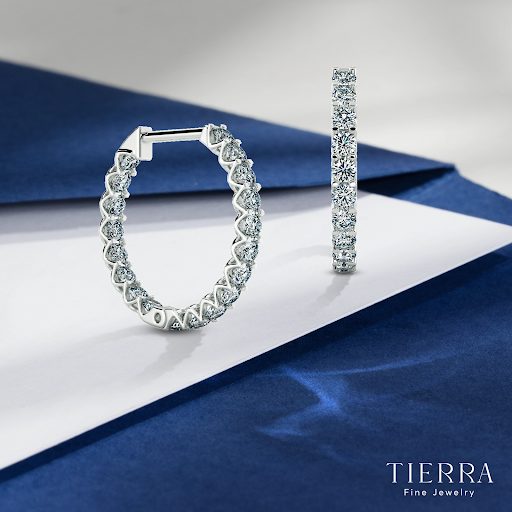 Hoa tai kim cương luster BTA3102