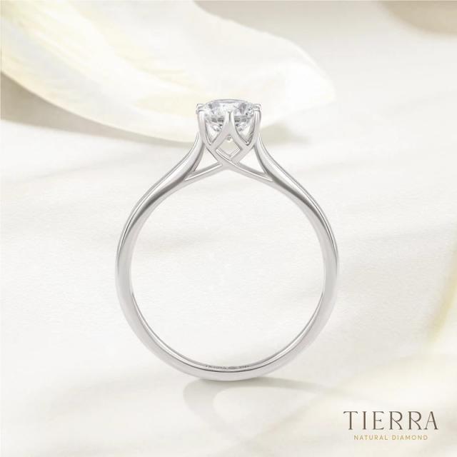 Nhẫn đính hôn kim cương Trellis trơn 6 chấu NCH1407